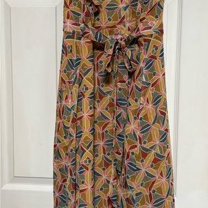 Donna Morgan geometrical pattern gown
